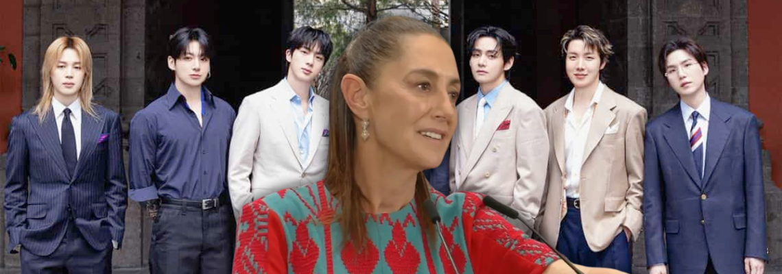 Sheinbaum promete regreso de BTS a México en 2027