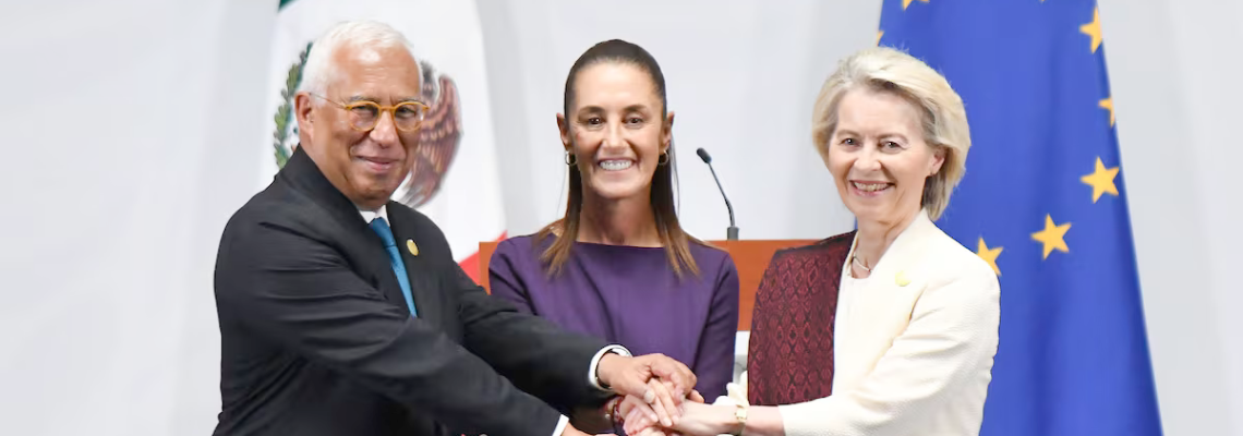 Sheinbaum firma acuerdo histórico con la Unión Europea