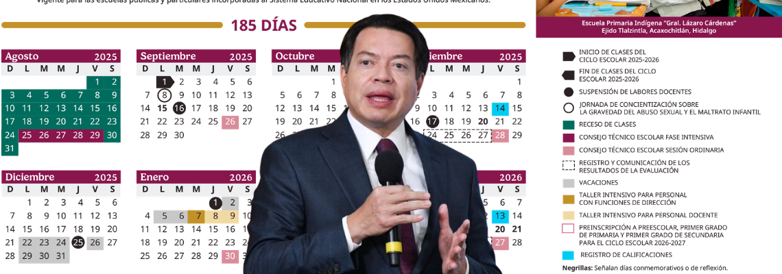 SEP adelanta vacaciones y cambia el calendario escolar