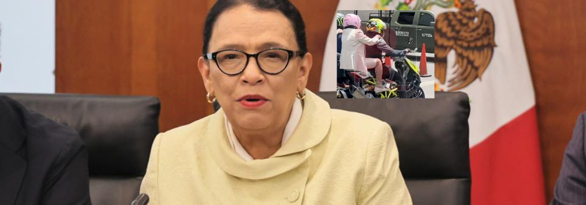 Rosa Icela llegó en moto… y desató el debate en redes