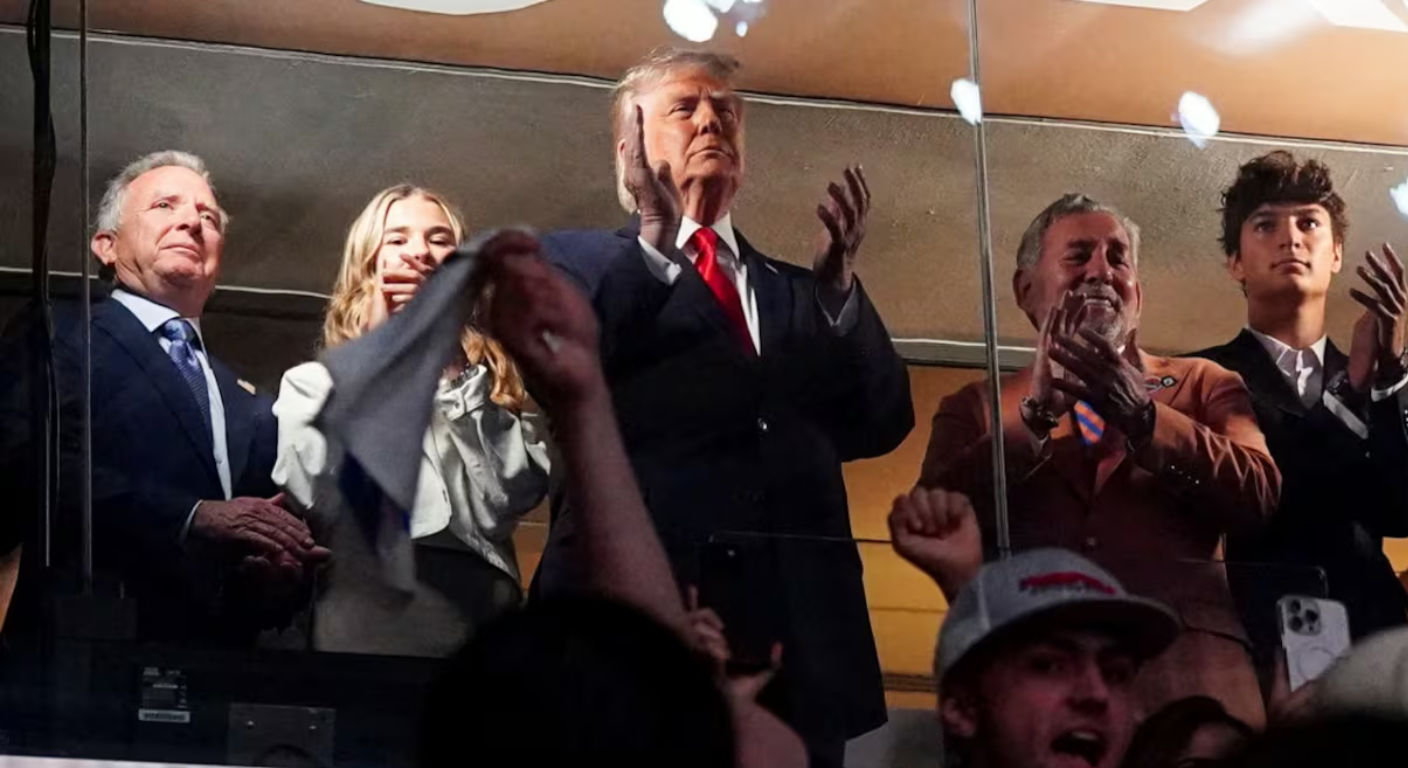 Trump recibe una fría bienvenida en la Final de la NBA