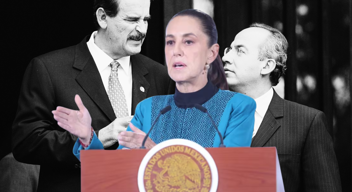 Sheinbaum vuelve a poner la mira en los gobiernos de Fox y Calderón