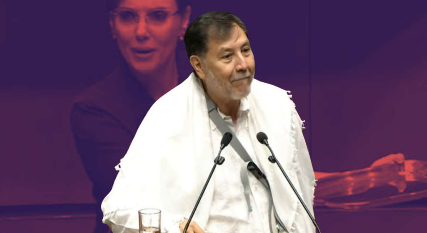 “Rompería mi visa, pero no puedo con una mano”: Noroña responde a Lilly Téllez