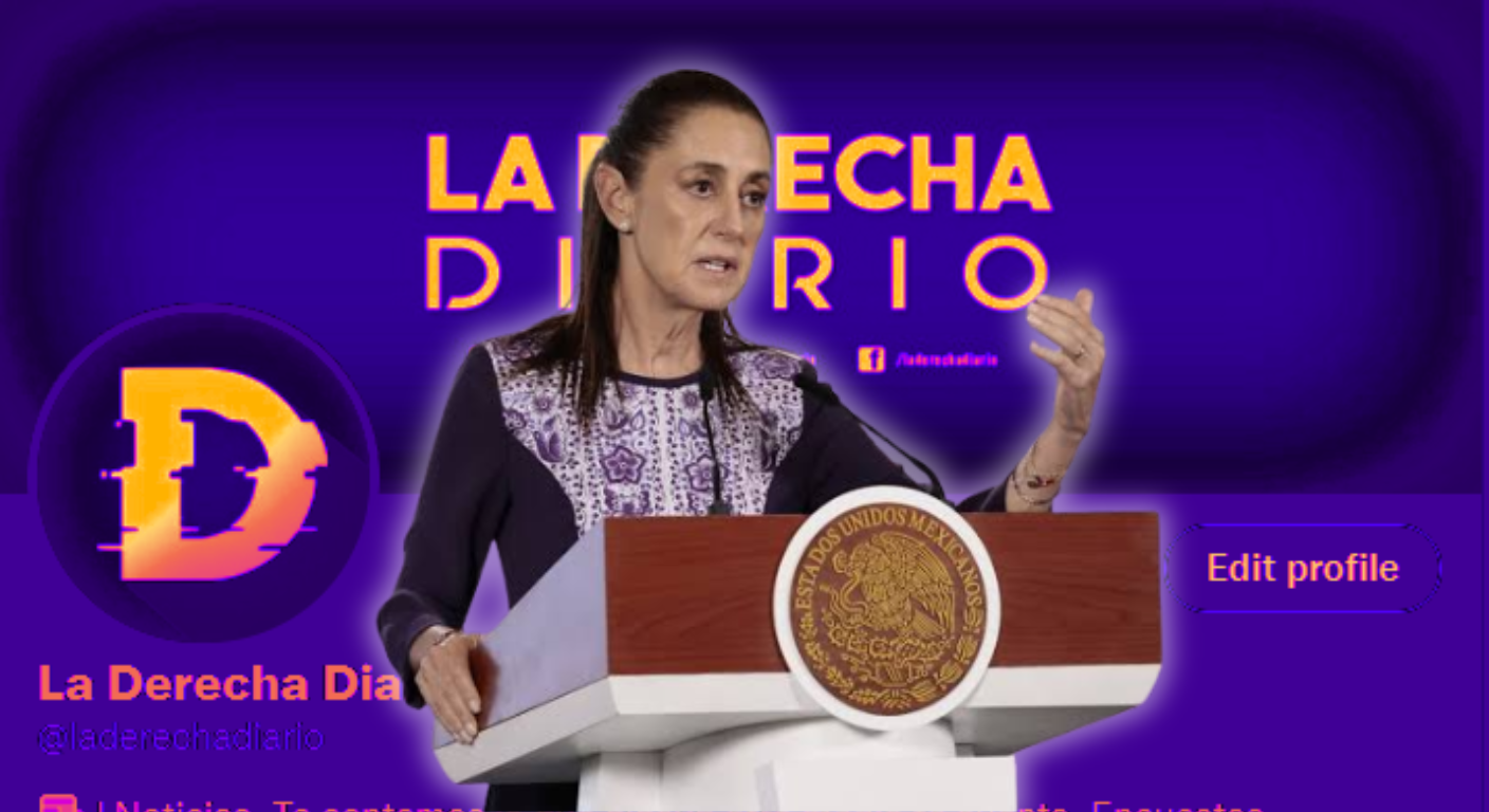 Sheinbaum cuestiona a La Derecha Diario y a uno de sus fundadores