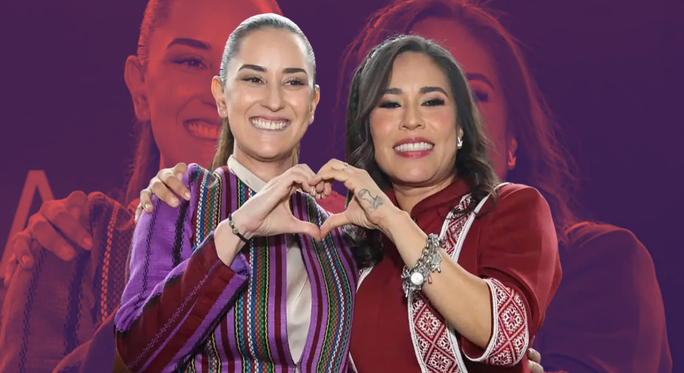 Senadora morenista sorprende con imitadora de Sheinbaum en su informe